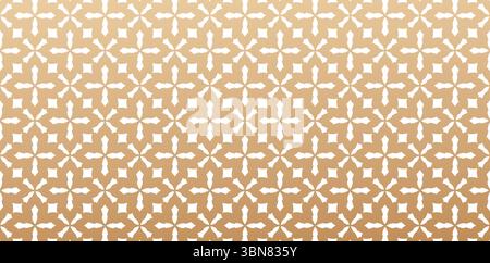 Seamless geometric pattern golden colors isolated white backgrounds for Traditional oriental ornament, Textile rapport, greeting cards and Invitations Stock Vector