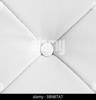 Wide Light white luxury upholstery sofa texture background clean gray vintage leather furniture pattern wallpaper, Panoramic elegant armchair Stock Photo