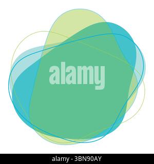 Liquid Organic Blob Icon in Hand Drawn Style Isolated on White Background. Random and simple silhouette figure. Irregular dynamic shapes. Modern Stock Vector
