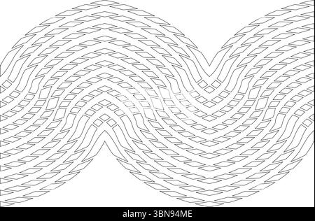 A modern and minimalist vector illustration showcasing a captivating abstract mosaic pattern. The design features an array of stylized rhombus or diam Stock Vector