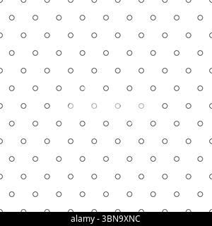 black donut polka dot seamless pattern Stock Vector