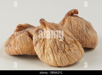 dried fig nuts isolated nature background with clipping path Stock Photo