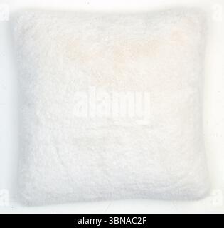 white pillow front isolated nature background with clipping path Stock Photo