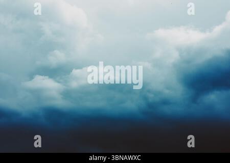 Beautiful sky. Gradient from dark blue to white Stock Photo