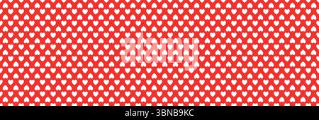 white heart on red for pattern and background. Stock Vector