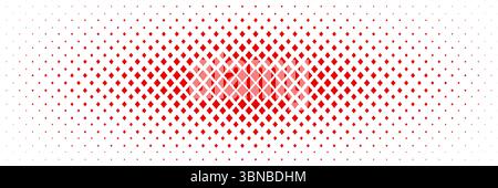 horizontal red diamond shape quadrangle spreading from center design for pattern and background. Stock Vector