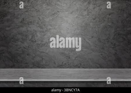 empty concrete room interior and studio for background and design,vector illustration. Stock Vector