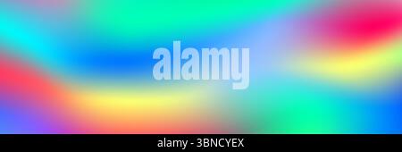 horizontal abstract neon holographic texture design for pattern and background. Stock Vector