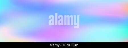 horizontal pastel blur holographic design for pattern and background. Stock Vector