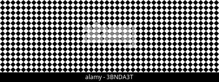 horizontal black and white checked sport or racing flag for background and design. Stock Vector