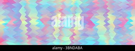 horizontal abstract pastel zigzag holographic texture design for pattern and background. Stock Vector