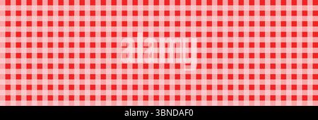 horizontal square red checked pattern abstract background and design. Stock Vector