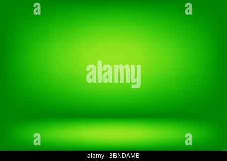 abstract green wall and floor room and studio for pattern and design. Stock Vector