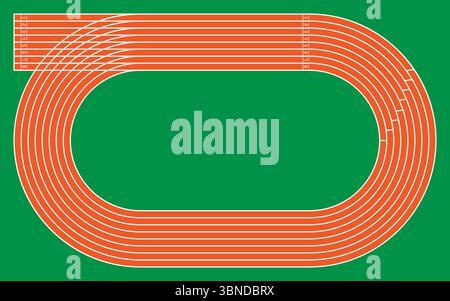 Pattern For Number 8 Racetrack Running stadium track pattern vector illustration background Stock ...