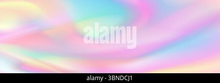 horizontal abstract pastel holographic texture design for pattern and background. Stock Vector
