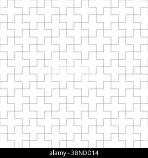 lined design of cross for pattern and background. Stock Vector