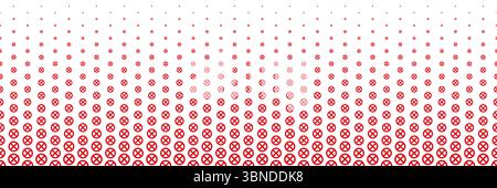 horizontal red crossed no entry sign design for pattern and background. Stock Vector