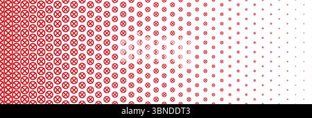 horizontal red crossed no entry sign design for pattern and background. Stock Vector