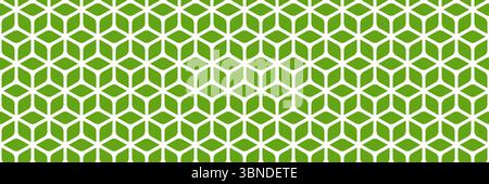 horizontal seamless green leaves design for pattern and background. Stock Vector