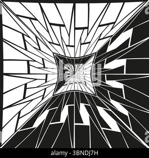 Interconnected network design. Connected cluster pattern. Abstract linkage illustration. Vector communications symbol. Stock Vector