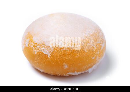 Japanese Mango ice cream mochi isolated on white background Stock Photo