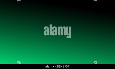 Smooth gradient background shifting from black to dark green and ending in light green ideal for modern visuals Stock Vector