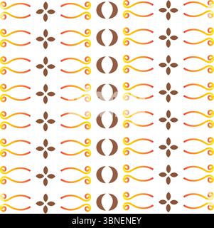 Seamless geometric pattern background with modern, abstract shapes. Perfect for textiles, wallpapers, packaging, and digital design projects. Stock Vector