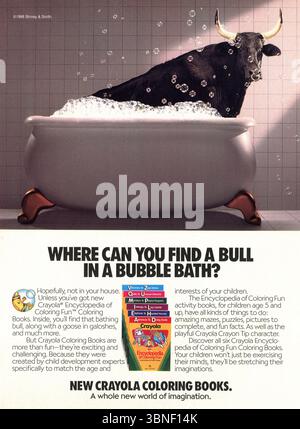 Vintage "Family Circle" magazine 25 July 1989 issue advert, USA Stock Photo