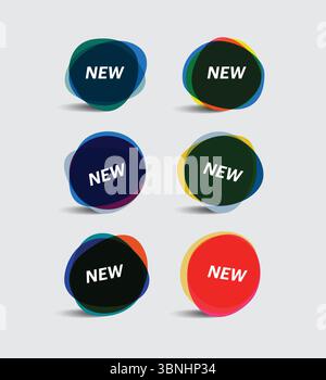 "Vibrant Colorful Tags: Enhance Your Visual Content with SEO-Friendly Image Optimization" Stock Vector
