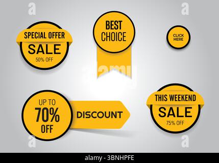 "UP TO 70% OFF Discount: Best Choice Special Offer This Weekend" Stock Vector