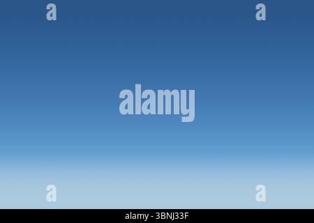clear sky gradient is being shown in flat design, displaying deep blue flowing into pale blue Stock Photo