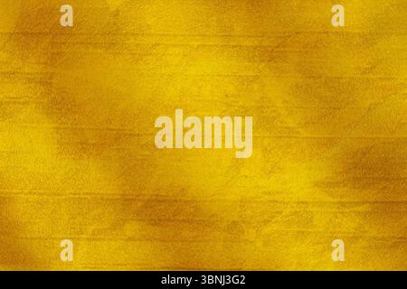 Flat design surface is showcasing rich golden yellow texture spanning width with subtle striations Stock Photo