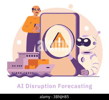 AI in Logistics illustrates the integration of artificial intelligence ...