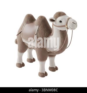 camel minimalist 3D rendering in a soft and smooth renderer Stock Photo