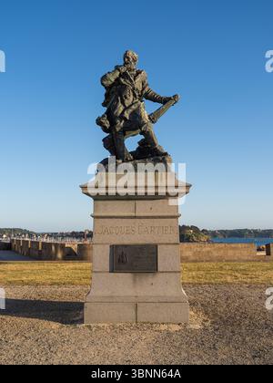 Jacques Cartier Navigator Statue by Quebec Artisan Foundry