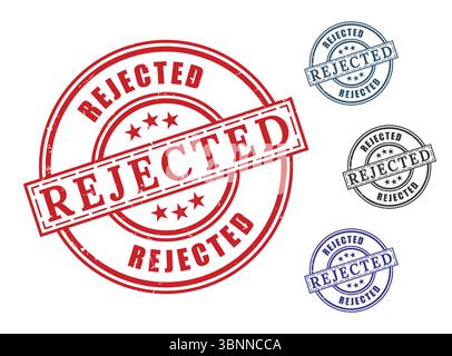 Rejected Stamp Graphics  Design Elements Stock Vector