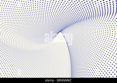 Concentric triangle line dots particles ripple swirl and spin rotate ...
