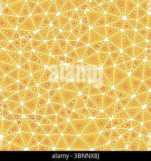 Triangles background design. Multiple repeated inner triangles. Compact shape size. Single color tone style. Seamless pattern. Stylish vector tiles. Stock Vector