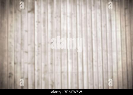Wooden plank wall is featuring blurred flat design with subtle knots and radial vignette Stock Photo