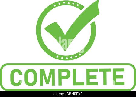 Green Check Mark Button Icons – Approved, Confirm, and Success Symbols Vector Stock Vector