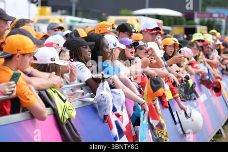 Fans are seen during the Formula One United States Grand Prix at the ...