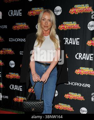 Courtney Veale at the Circus Extreme circus production press night
