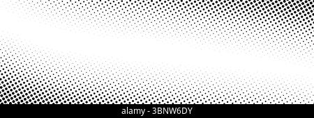 Halftone Dot Pattern Gradient on White Background Stock Photo