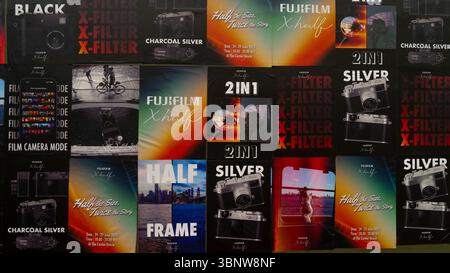 Fujifilm poster montage Stock Photo