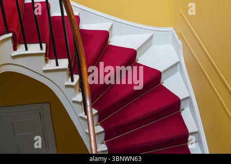 Vintage staircase steps in residential building Stock Photo