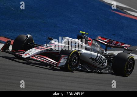 Oliver Bearman of the United Kingdom and Haas F1 Team prior to the Free