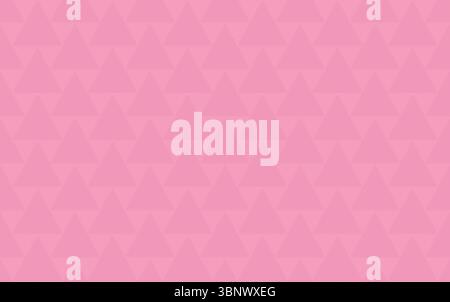 Seamless pattern of pink triangles on light pink background. Abstract high resolution full frame geometric triangular background with copy space. Stock Photo