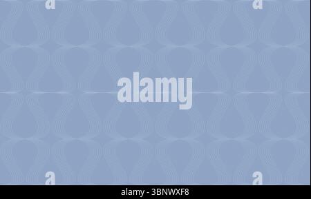 Seamless pattern of geometric, graphic & curved light blue lines on greyish blue background. Abstract high resolution full frame decorative background Stock Photo