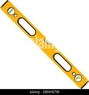 Spirit level on a white background. Vector illustration. Stock Vector
