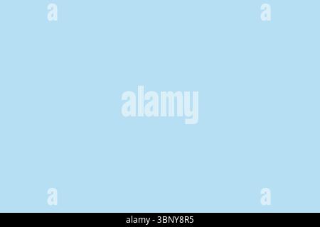 Flat design artwork is showing uniform solid light blue background covering entire canvas Stock Photo